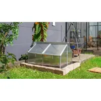 Pergart Tuinkas Gaia Jumbo - Polycarbonaat 4mm - Geanodiseerd Aluminium - 83x119x72cm