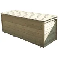 Lutra Kussenbox - Hout - Naturel - 200x100x84cm