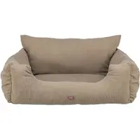 Trixie autostoel voor honden taupe - dubbel - 100% polyester - 80 x 60 x 35 cm