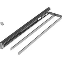 Sotech Handdoekrek, 2-armig (410 x 103 x 35,3 mm, antraciet) Uitschuiflengte ca. 710 mm Kesseböhmer handdoekrek