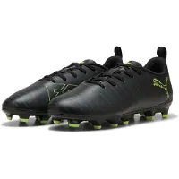 Puma Future 8 Play Gras / Kunstgras Voetbalschoenen (MG) Kids Zwart Donkergroen Lichtgroen