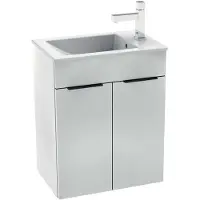 Jika Cube - Kast met wastafel, 49x33x61 cm, wit H4536411763001