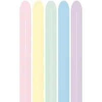 Sempertex Modelleerballonnen 260 pastel mat assorti - 50 stuks