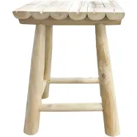Möbilia teakhouten kruk 30x45 cm