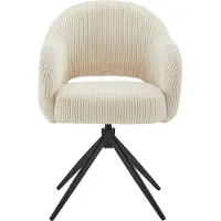 Möbilia fauteuil Cord look Beige 58x84 cm
