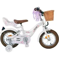 Volare Blossom Kinderfiets - Meisjes - 12 inch - Wit - Twee handremmen