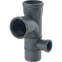 Geberit Silent-Pro Gecombineerd bochthoekstuk 87,5° rechts, DN 100 / 90 / 50, 393.562.14.1