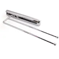 Sotech Handdoekrek 2-armig gepolijst chroom Lengte 325 mm (verlengd: ca. 505 mm) Kesseböhmer handdoekrek