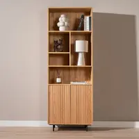 Livin24 Wandkast Bradley blank eiken 80x220 cm