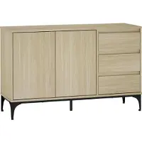 En.casa Dressoir Kistiandi 120x40x76 cm licht eiken []