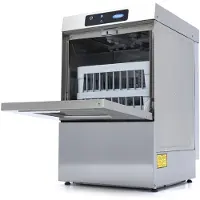 Maxima Horeca Vaatwasser - 40 x 40 cm - met Afvoer-, Glansspoel- en Zeeppomp - Digitaal Display -230V