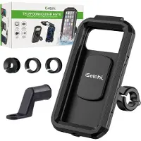 ISetchi Telefoonhouder Fiets - Waterdicht - Anti-Schok - zwart