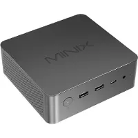 Minix NGC NR774 Mini-pc, AMD Ryzen 7 8745HS 8 cores max. 4,9 GHz, 32 GB RAM, 1 TB SSD, 2*USB-C + HDMI + DP quad-schermweergave, WiFi 6E, Bluetooth 5.2, 2*USB3.2, 2*2,5G RJ45, 1*audio