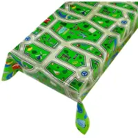 2lif Maatwerk tafelzeil – Highway Europe Multi – autowegmotief – 140 cm breed – per meter aaneengesloten – tafelkleed – decoratief zeil – speelzeil voor kinderen