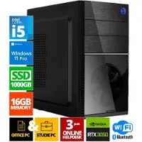 Screenon Intel Compleet PC | Intel Core i5 | 16 GB DDR4 | 1 TB SSD - NVMe | RTX 3050 | Windows 11 Pro + WiFi & Bluetooth