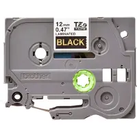 Brother Tape TZe-334 Goud op zwart (12 mm)
