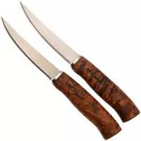 Roselli Steak Knife Set RW791 UHC, Stained Curly Birch, 2-delige steakmessenset