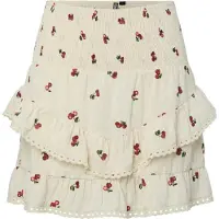 Pieces Rok 'PCThea' beige / groen / rood