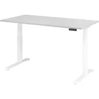 Hjh OFFICE PRO XDKB 16 W | 160x80 | elektrisch in hoogte verstelbaar - Grijs 160 x 80 Tafelhoogte I Elektrisch in hoogte verstelbaar