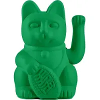 Donkey Products Lucky Cat – Zwaaiende Kat – Vivid Green – Moderne Maneki Neko – 15 cm –