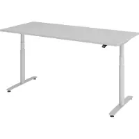 Hammerbacher Bureau XDLR elektrisch in hoogte verstelbaar 180 x 80 Grijs - Zilver