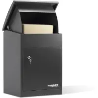 Harolds Pakketbrievenbus Compact Antraciet - Grijs