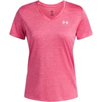 Under Armour Tech SSV - Twist Dames Sportshirt - Roze - Wit