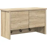 vidaXL Wandgemonteerde kapstok Muurmontage Sonoma Eik 50 x 20 x 30 cm