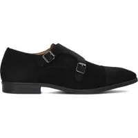 Stefano lauran Heren Geklede Schoenen Gesp - Zwart - Maat 41