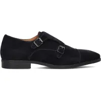 Stefano lauran Heren Geklede Schoenen Gesp - Blauw - Maat 42