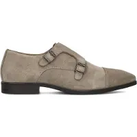 Stefano lauran Heren Geklede Schoenen Gesp - Taupe - Maat 44