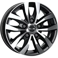 Mak 17-inch aluminium velg, merk , model "load 5", afmetingen 17"x7", steek 5x160, offset ET55, naafdiameter 65.1mm. Velg in zwarte kleur