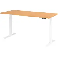 Hjh OFFICE PRO XDKB 19 W | 180x80 180x80 Elektrisch in hoogte verstelbaar. - Beuken 180 x 80 Tafelhoogte I Elektrisch in hoogte verstelbaar