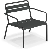 Emu Star Loungestoel Staal 2 stuks