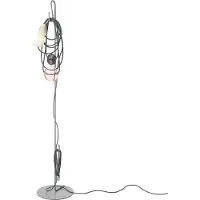 Foscarini Vloerlampe , Filo, Grijs, Woonkamer, Metaal, Designer