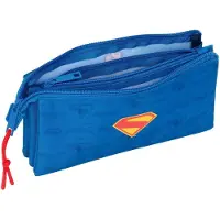 Safta - Alleshouder - 3 Compartimenten - Blauw 22 x 12 x 3 cm