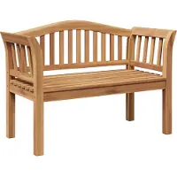 vidaXL Bank Bruin 120 x 53,5 x 85 cm Massief teakhout