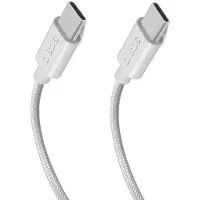 SBS Cable Usb-c To Braided 100w 1.5m White
