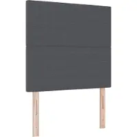 vidaXL LED Hoofdbord met hoofdeinde Donkergrijs 100 cm Corduroy stof