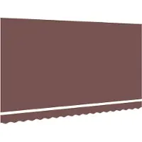 vidaXL Vervangingsdoek zonnescherm voor 4x2 m Bruin Polyester