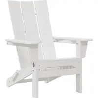vidaXL Opvouwbare Adirondack Stoel Wit 80,5 x 74,5 x 92 cm HDPE