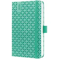Sigel weekagenda Flair 2026 - formaat A6 - Mint Green - hardcover - SI-J6126