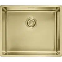 Franke Mythos MASTERPIECE BXM 210/110-50, Inbouwspoelbak, Rechthoekig, RVS, Goudkleurig, 1 kom, Rechthoekig