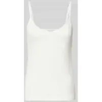 Sloggi Top met afgeronde V-hals