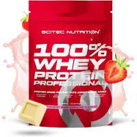 Scitec Nutrition - 100% Whey Protein Professional, Aardbei Witte Chocolade (EAN 5999100029132) - 1000g