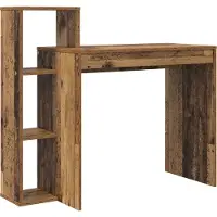 vidaXL Bureau, gerecycled hout, houtvezel, 100 x 40 x 90 cm