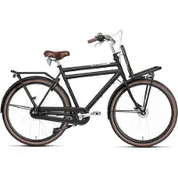 POPAL Cargo Aluminium N7 Transportfiets - Stadsfiets - Aluminium Frame - Heren - 61 centimeter - Mat Zwart