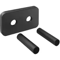 Bruckner Wicher Afdekrozet voor middenaansluiting 50mm, mat zwart