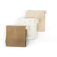 Doomoo Lovely - Set van 3 tetradoeken - Superzacht biologisch katoen - 70x70 cm - Sweety Cream (3 stuks)