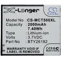 123accu Mobistel BTY26182 accu (2000 mAh, huismerk)